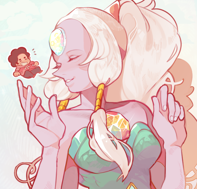 cosumik:  drew an opal a while ago when she appeared again recently ^^) shes so pretty