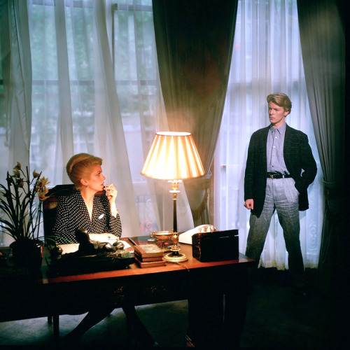 David Bowie, Catherine Deneuve, Susan Sarandon / during production of Tony Scott’s The Hunger 