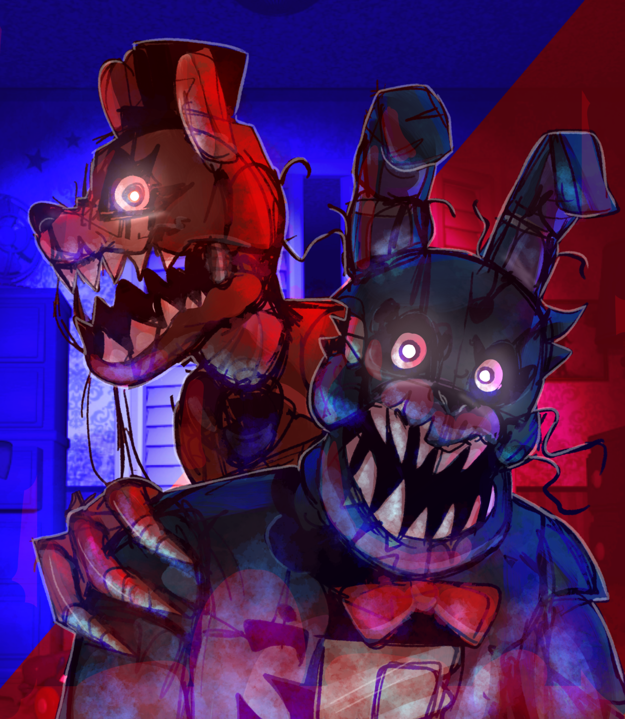 Nightmare  Fnaf drawings, Fnaf art, Nightmares art