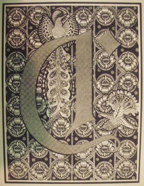 alucienaenola:Herbert E. Crowley - Decorative Initial. (photo: Justin Duerr)