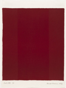 nobrashfestivity: cantos xvi and xiv, 1964, barnett newman 