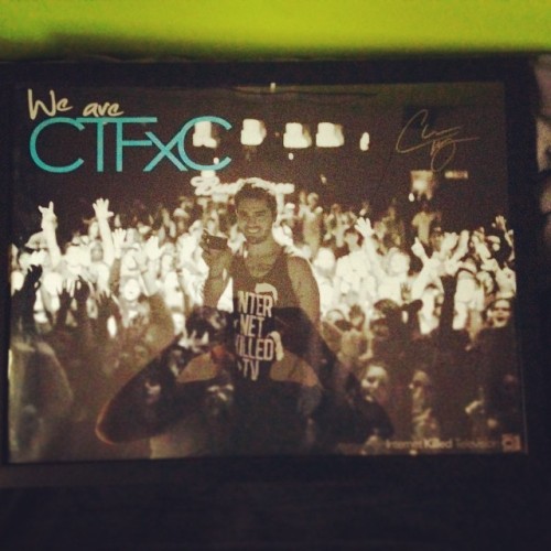 Just got my signed #CTFxC poster in the mail today!! Framed and ready to hang! #WeAreCTFxC #signed #