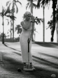 Madonnaphotographed Playing Croquet BySteven Meiselfor Versace,1995