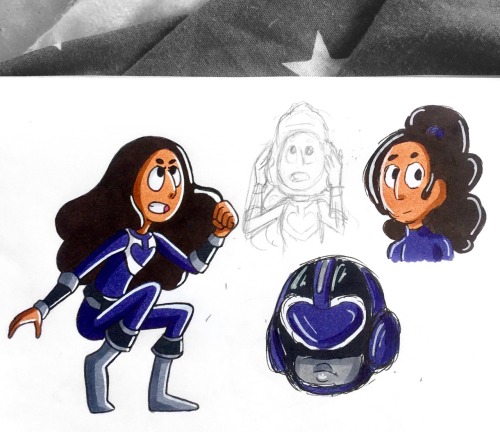 allofthedoodles:  Power Rangers/SU crossover with Connie 😜💙 