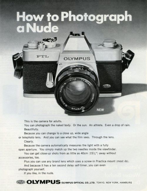 nakedworldofmars:Imagine this ad today! Impossible…While clicking through my archives and del