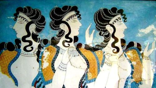 tamedkite:Minoan frescoes, 1500 BC (bronze age)