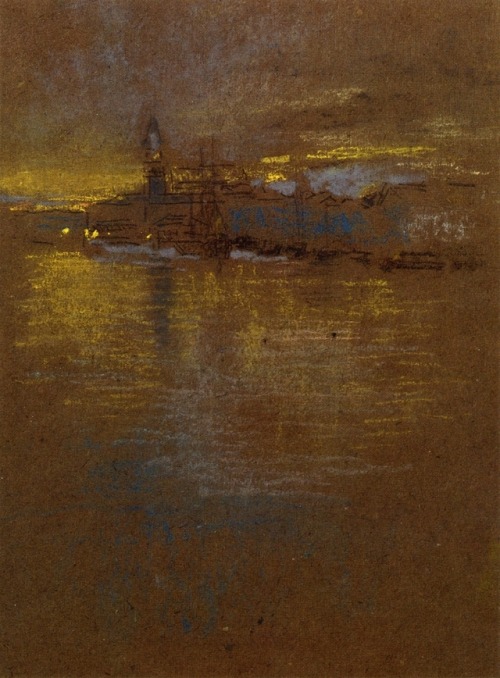 artist-whistler: View across the Lagoon, James McNeill WhistlerMedium: pencilwww.wikiart.org