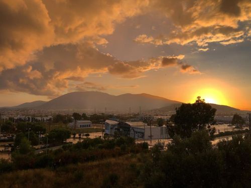 DailyGram: work life• • • • • • Tags: #shotoniphone #athens #dailygram #rain #sunset #worklife #cl