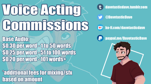 davetasticdave: Hello everyone! commission page is now updated and I look forward to creating some s