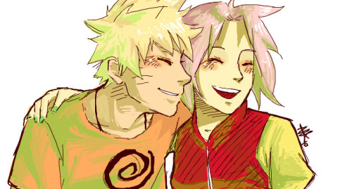 teamkaka-sensei:  NaruSaku . Happy by ~starchiishio