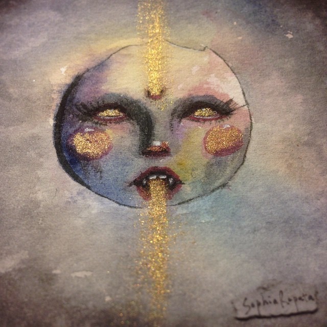 instagram:  Inside the Dark, Whimsical World of @sophiarapata  For more eerie paintings