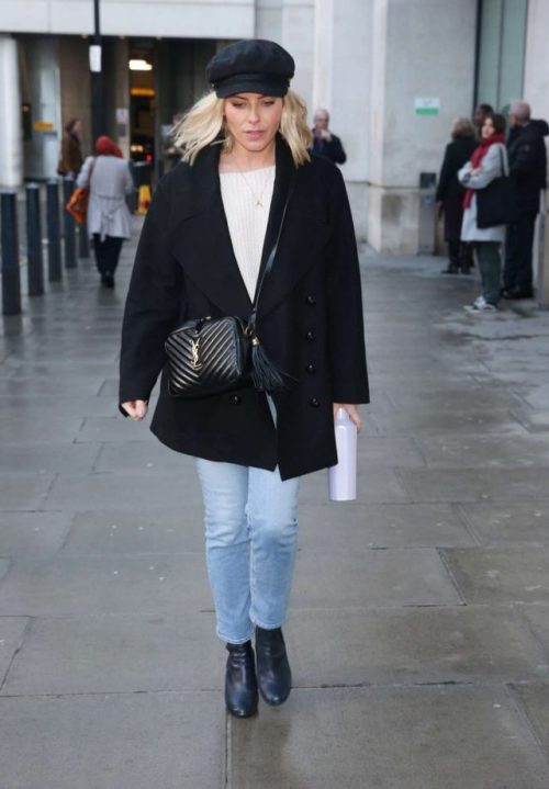 Mollie leaving the BBC studios