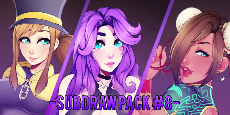 Subdraw pack #8 is up in Gumroad for direct purchase! Includes subdraws #22 (Hat