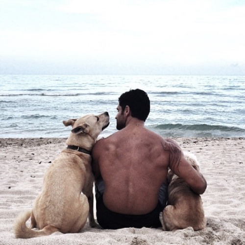 luz-natural:I have to say I am much more into men than into dogs. But… | @fishphillps