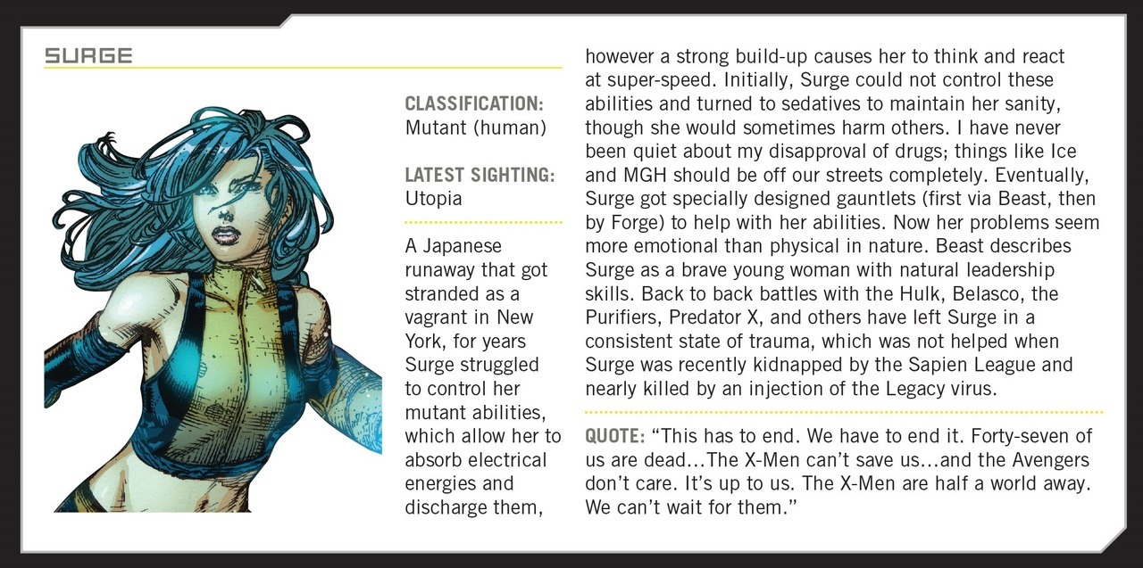 dallasgibson: newx-menfan:  oxymitch:   The New X-Men dossier files according to