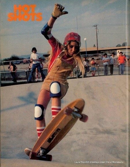 fuckyeahhomomatriarchy:  awelltraveledwoman:  karidevereaux:  …an ode to 1970s skater girls.   this is amazing   FYI, skateboarding was invented by surfer chicks in the surf off-season. Males like to forget this, remind them. 