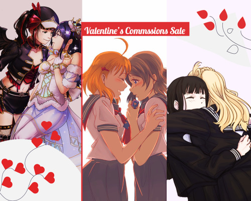 Valentine’s Commissions Sale, Base rates/Price list:Visible Lineart commission per character (USD):W