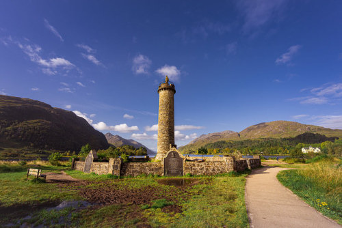 Glenfinnan Monument by hess.photo Glenfinnan Monument - memorial to the Jacobites, at Glenfinnan, Lo