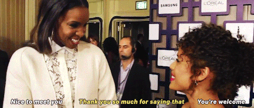 gael-garcia:Kelly Rowland Interrupts Interview to Speak to Gugu Mbatha-Raw