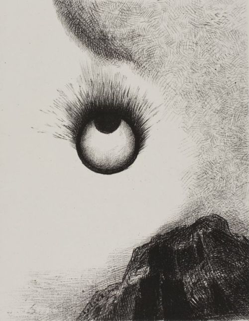 Everywhere eyeballs are aflame, 1888, Odilon RedonMedium: lithography,paperhttps://www.wikiart.org/e