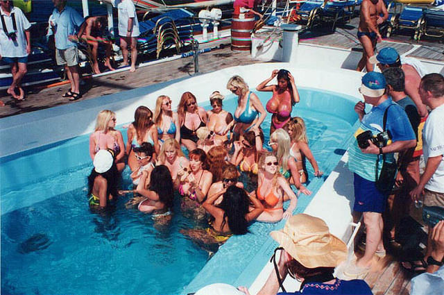 myvintagenudes:Some pretty cool shots from BOOB CRUISE…probably the best holiday