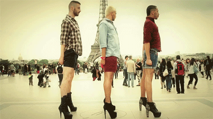 submissivefeminist:  imwithkanye:  Men In Heels. This video is probably the greatest tribute to the Spice Girls. Ever.  Reason to fuck the gender binary #359: Everyone looks hot in heels.
