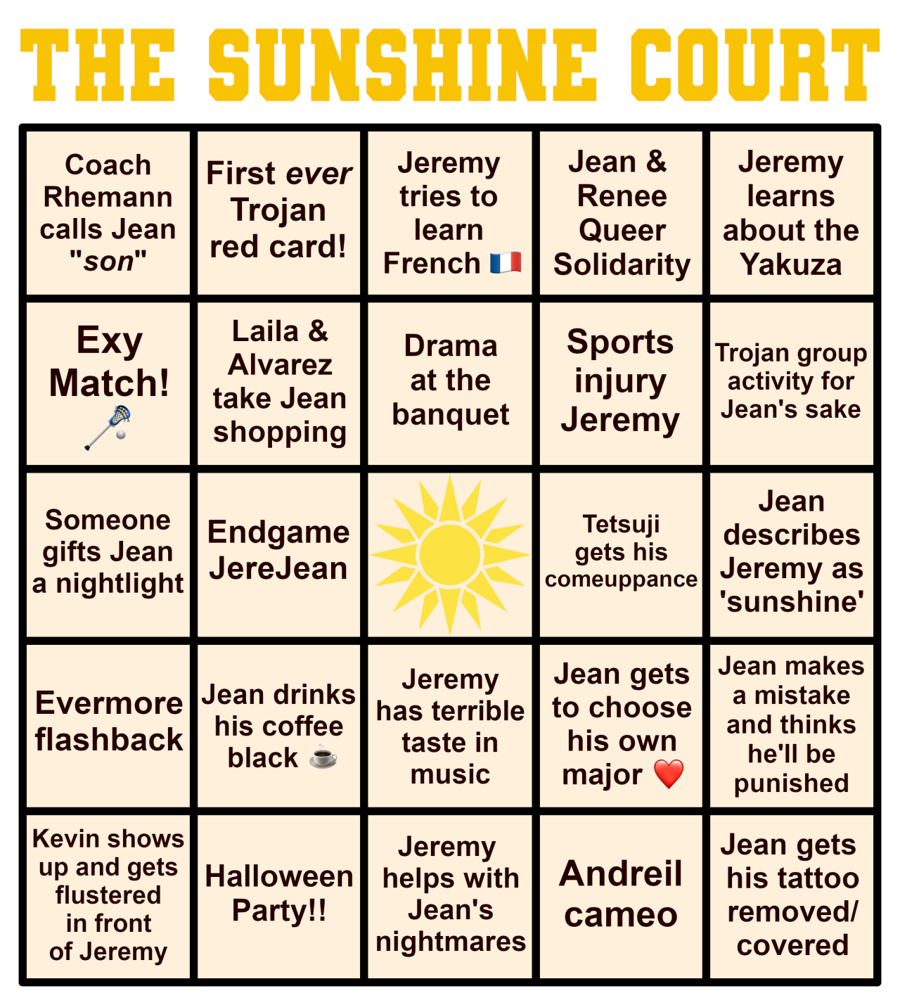 Brandon Sanderson Cosmere Novel BINGO Card