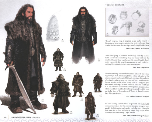 naiadestricolor:  from The Hobbit: An Unexpected Journey Chronicles: Art &amp; Design Thorin Oak