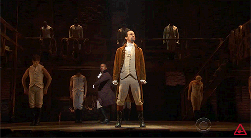 nerdistindustries:  The cast of Hamilton performing during the 2016 GRAMMY Awards. 