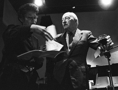 Witold Lutoslawski &ldquo;paying attention&rdquo;.