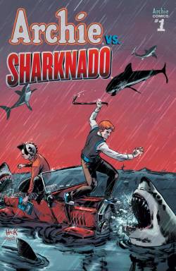 archiecomics:  Yes, ARCHIE VS. SHARKNADO is a totally real thing that is actually happening in the real world on the planet Earth in the year 2015. Here’s Robert Hack’s awesome variant cover for the one-shot comic. More info at THR: HEAT VISION