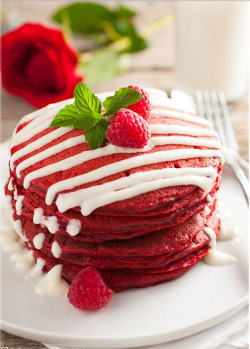 Food Of The Day-Red Velvet Pancakes with