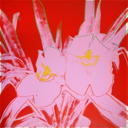 thunderstruck9:  Andy Warhol (American, 1928-1987), Orchids, 1984. Screenprint on Lenox Museum Board, 40.1 х 40.25 in.