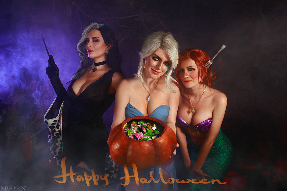 milligan-vick: Halloween Witcherart by Nastya Kulakovskaya Candy as YenniferAnna