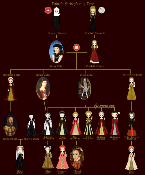 My Tudor Girls Family Tree You can see it better here! by mara sop