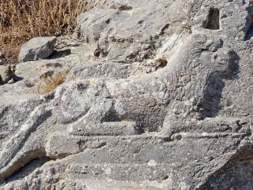 historyfilia:Reliefs from the temenos of Artemidoros - Ancient Thera, Greece