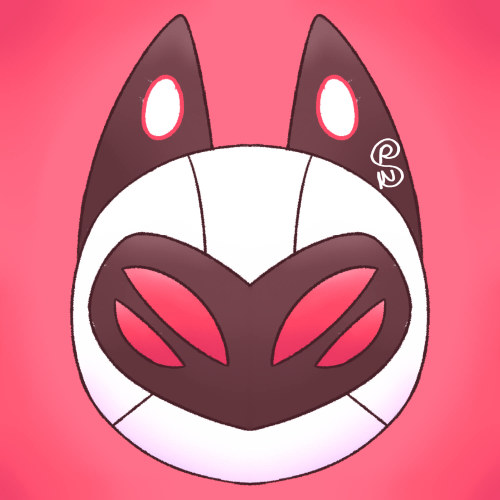 robo kitty sona icon!realized it was hard to see the cat in the first versions (light backgrounds) s