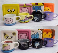 geekymerch:  (via Adventure Time Mug and Saucer Set by TheFandomTeapot on Etsy) 