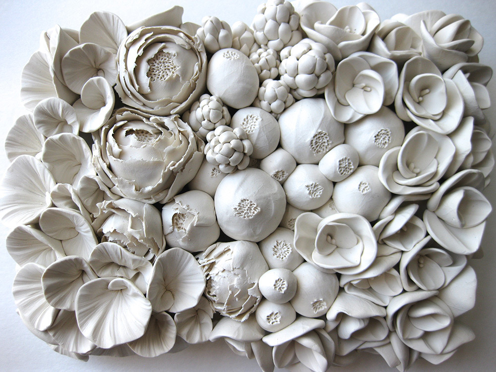 culturenlifestyle:Stunning Ceramic Bouquets Burst with Life by Angela Schwer  California-based