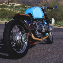 combustible-contraptions:BMW 750 Cafe Brat | Tracker | Bobber | Heinrich Tank | Oversized Fuel Tank