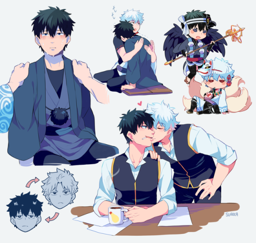 kuikune:  ive been doodling some ginhijis lately bc i love them so much….. so so much