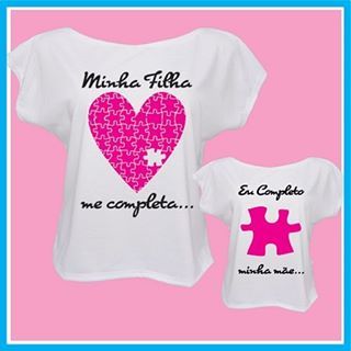 camisas mae e filha iguais