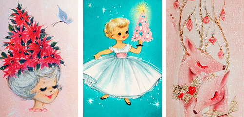 vintagegal:1950s/1960s Vintage Christmas Cards: part one