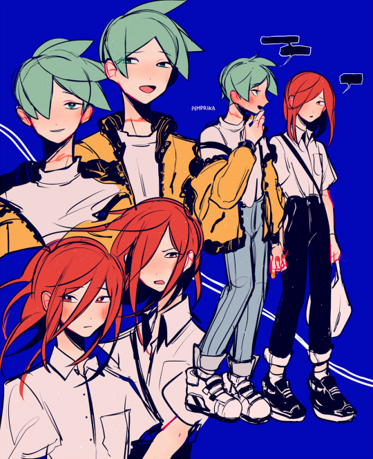 an errand date… also phos’ excuse to hold shinsha’s hand in public