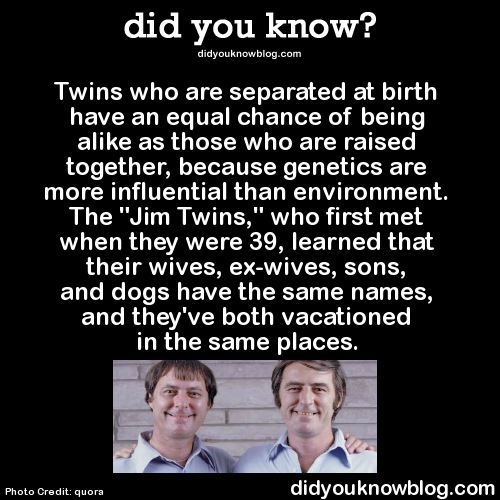 Sex did-you-kno:  Twins who are separated at pictures