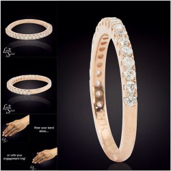 lauriesarahdesigns:  Say “I do” to this beautiful 14k Rose Gold prong set Diamond half eternity band! This ring can be worn alone, stacked with several other bands or worn alongside your engagement ring. The possibilities are endless! ➡️ Search