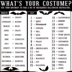 What’s your costume? I guess I’ll