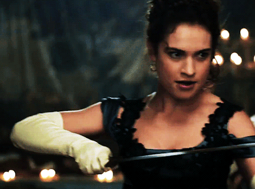 Lily James as Elizabeth Bennet in Pride and Prejudice and Zombies (2016)