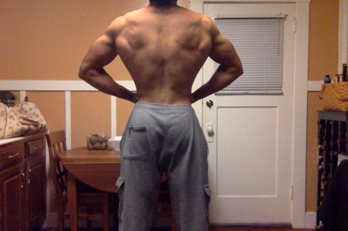 bootyscientist: swolizard:Back update I forgot to post IG : chocolate_rugby *sighs enviously*th