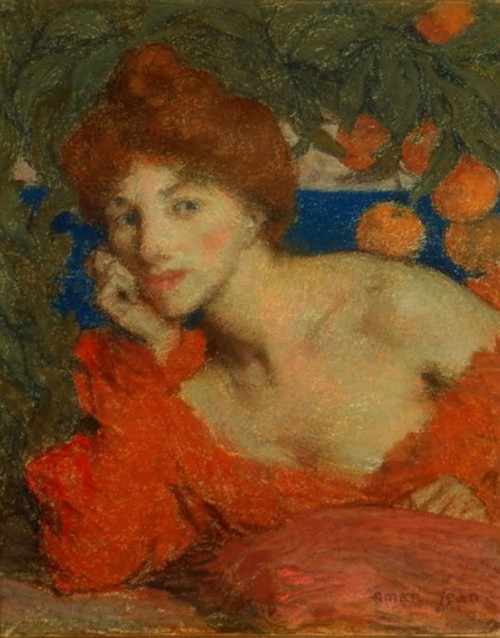 aman-jean, edmond françois - Sous les Orangers (Femme à Amalfi